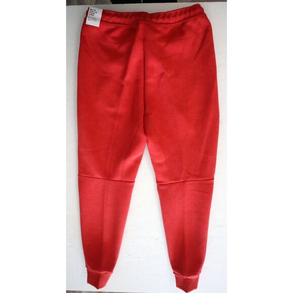 Nike FB8002-672 Men's Sz L-Tall Red/Black Sportswear Tech Fleece Joggers - Picture 2 of 13